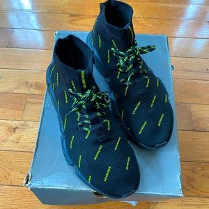 Balenciaga Black / yellow Lace Speed